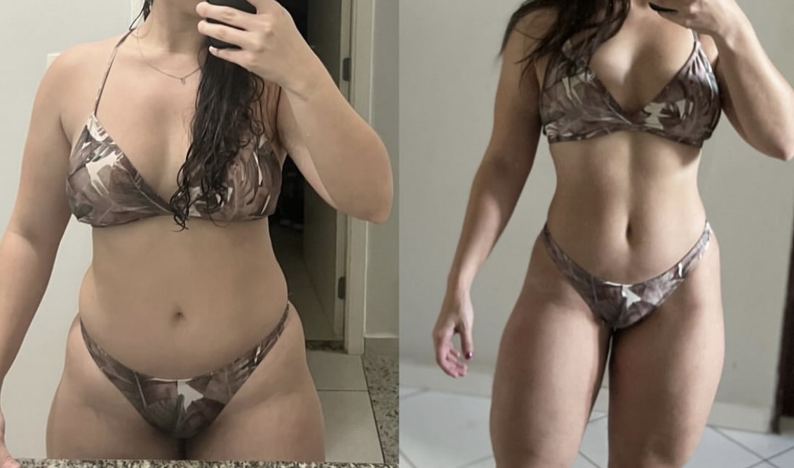 Resultado real 11 — comparativo antes e depois de um aluno acompanhado pela Consultoria HERO