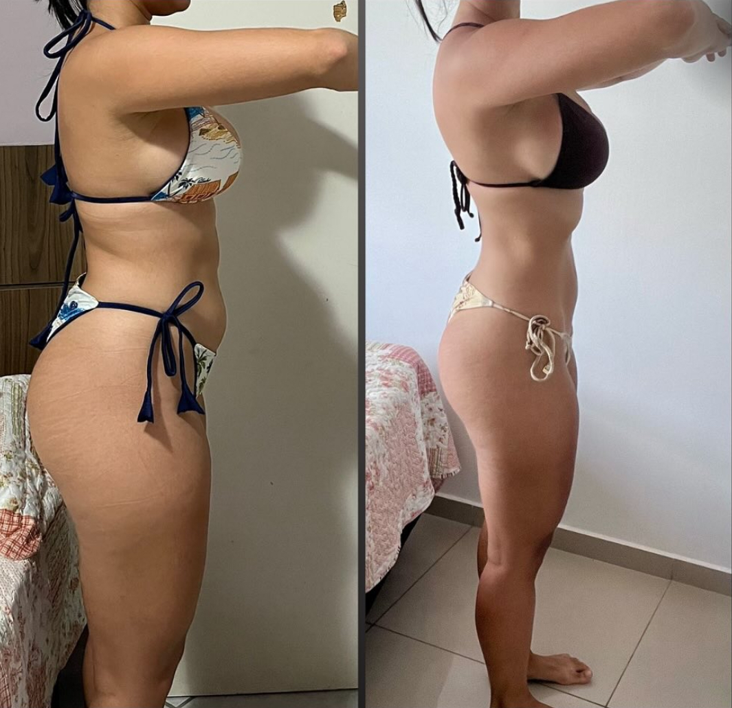Resultado real 6 — comparativo antes e depois de um aluno acompanhado pela Consultoria HERO